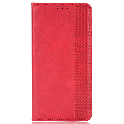 For ZTE Axon 40 Ultra 5G Stand Wallet PU Leather Cover Magnetic Auto Closure Retro Texture Phone Case