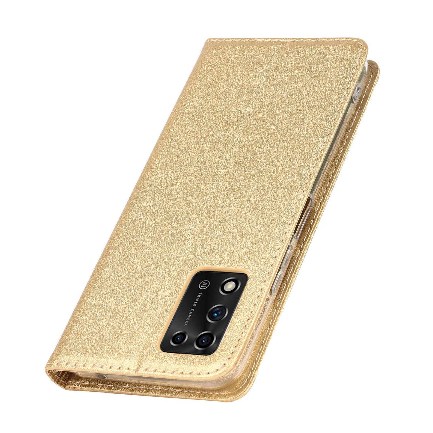 For ZTE Libero 5G II Anti-scratch PU Leather Silk Texture Phone Case Stand Wallet Full Protection Mobile Phone Cover with Strap