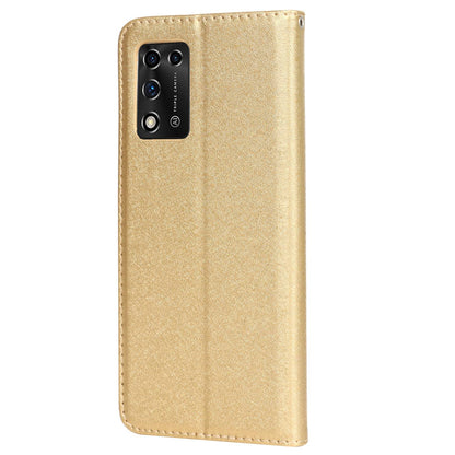 For ZTE Libero 5G II Anti-scratch PU Leather Silk Texture Phone Case Stand Wallet Full Protection Mobile Phone Cover with Strap