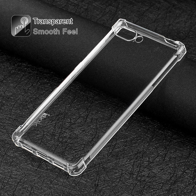 IMAK Skin Feel Anti-drop TPU Shell + Explosion-proof Screen Film for BlackBerry Key2