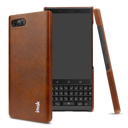 IMAK Ruiyi Series PU Leather Coated Hard PC Phone Cover for BlackBerry Key2