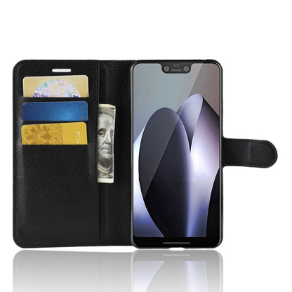 Litchi Texture Wallet Stand Leather Protective Case for Google Pixel 3 XL / XL3