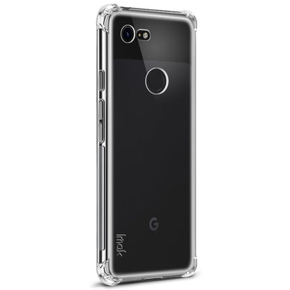 IMAK for Google Pixel 3 XL, Smooth Feel Anti-drop TPU Shell + Explosion-proof Screen Film