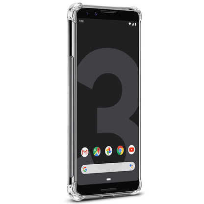 IMAK for Google Pixel 3, Smooth Feel Anti-drop TPU Shell + Explosion-proof Screen Film