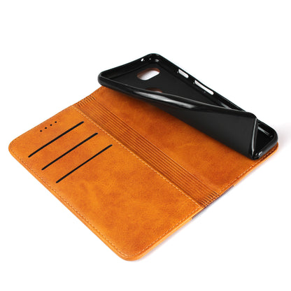 Bi-colour Splicing Magnetic Case Stand Leather Wallet Case for Google Pixel 3