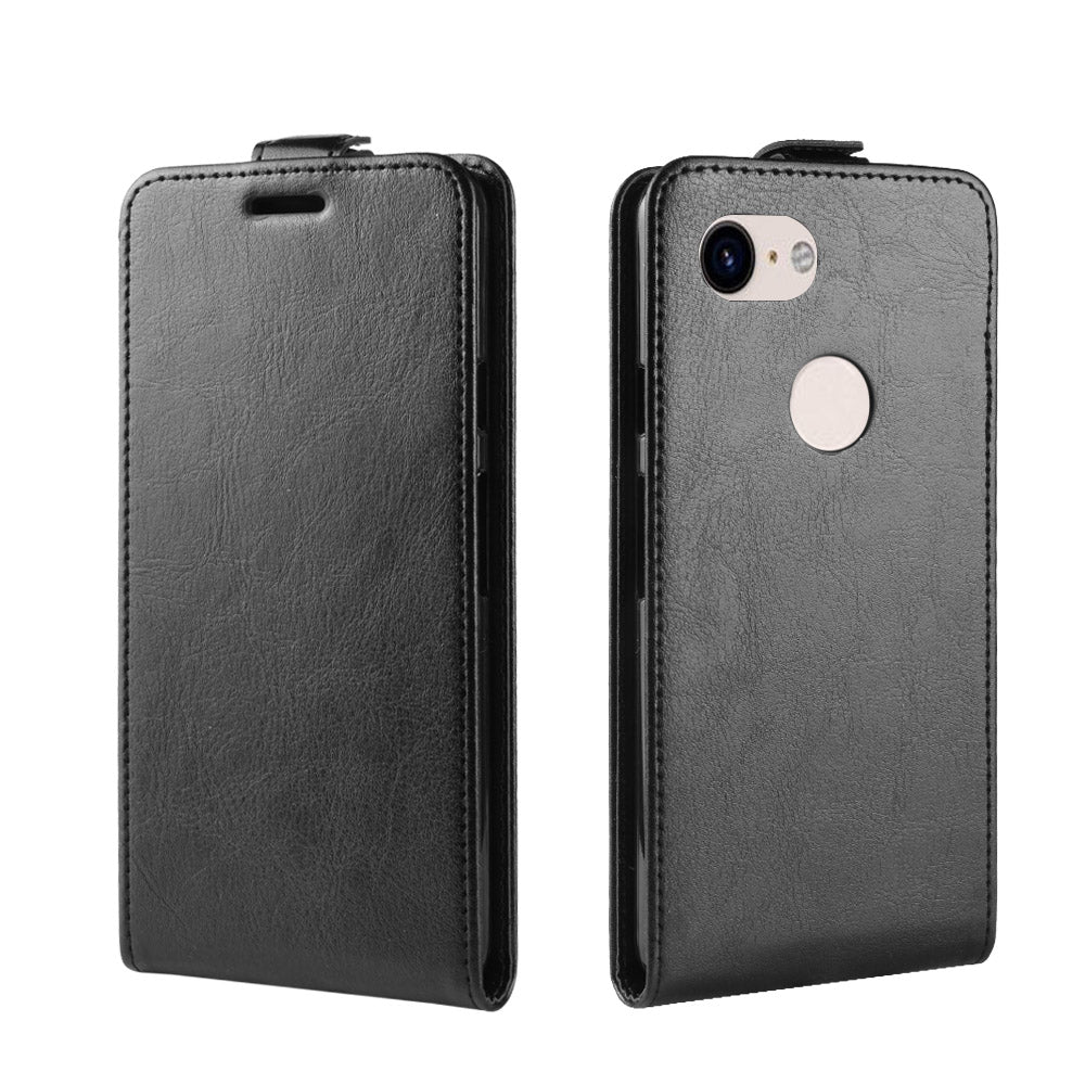 Crazy Horse [Vertical Flip] Leather Case Accessory for Google Pixel 3a