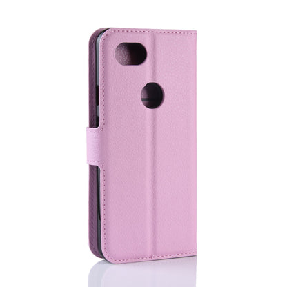 Litchi Skin PU Leather Wallet Case with Stand for Google Pixel 3a