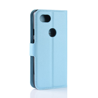 Litchi Skin PU Leather Wallet Case with Stand for Google Pixel 3a