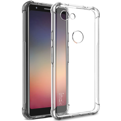 IMAK Silky Anti-drop Soft TPU Phone Cover + Screen Protector Film for Google Pixel 3a