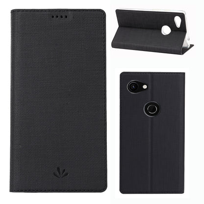 VILI DMX Cross Texture Leather Stand Case with Card Slot for Google Pixel 3a