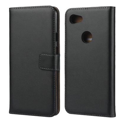 Genuine Leather Stand Wallet Phone Shell for Google Pixel 3a XL