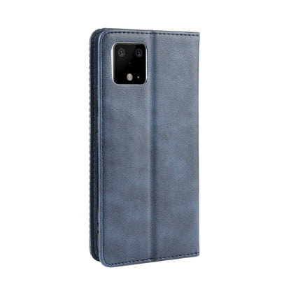 Auto-absorbed Vintage Style PU Leather Wallet Cover Case for Google Pixel 4 XL