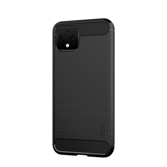 MOFI Carbon Fiber Texture Brushed TPU Case for Google Pixel 4