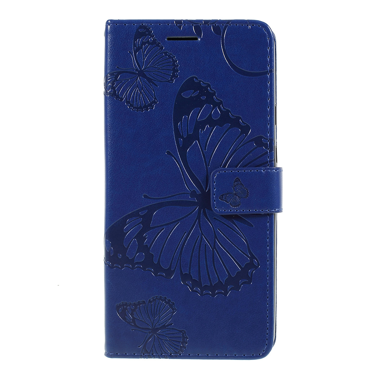 KT Imprinting Flower Series-2 Imprint Butterfly Leather Wallet Mobile Case for Google Pixel 3a