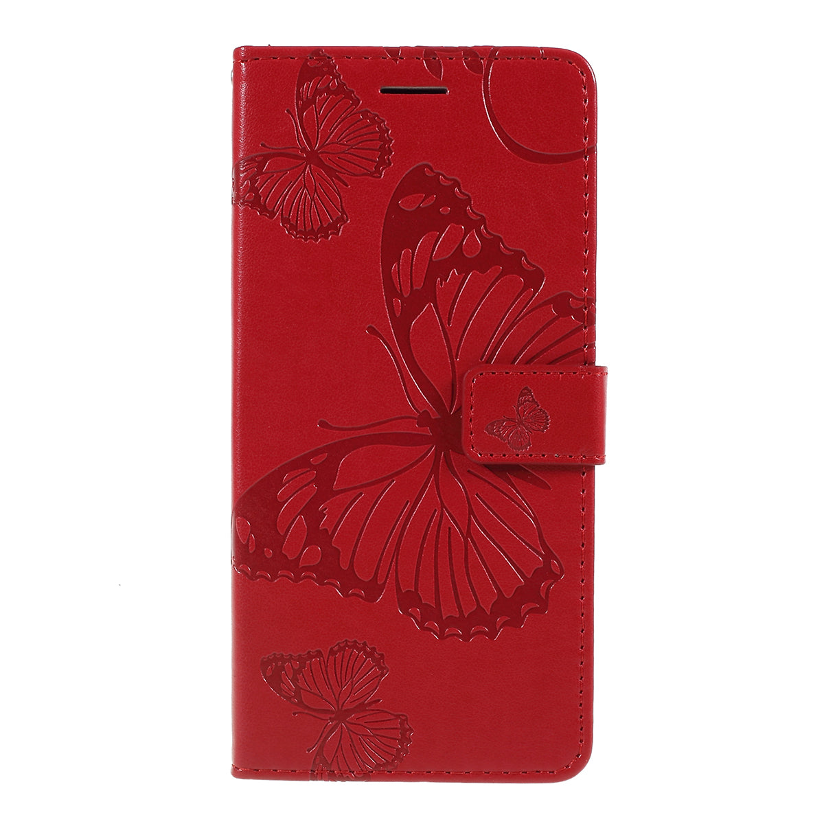 KT Imprinting Flower Series-2 Imprint Butterfly Leather Wallet Mobile Case for Google Pixel 3a