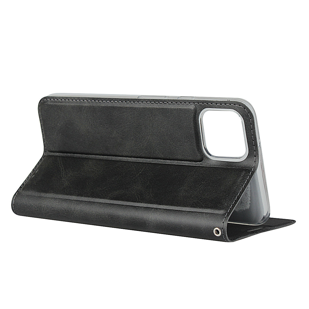 Leather Stand Case with Card Slot for Google Pixel 4