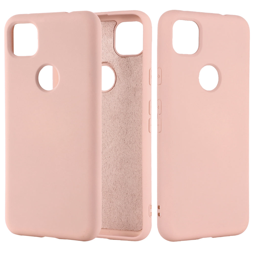 Soft Liquid Silicone Mobile Phone Case for Google Pixel 4a