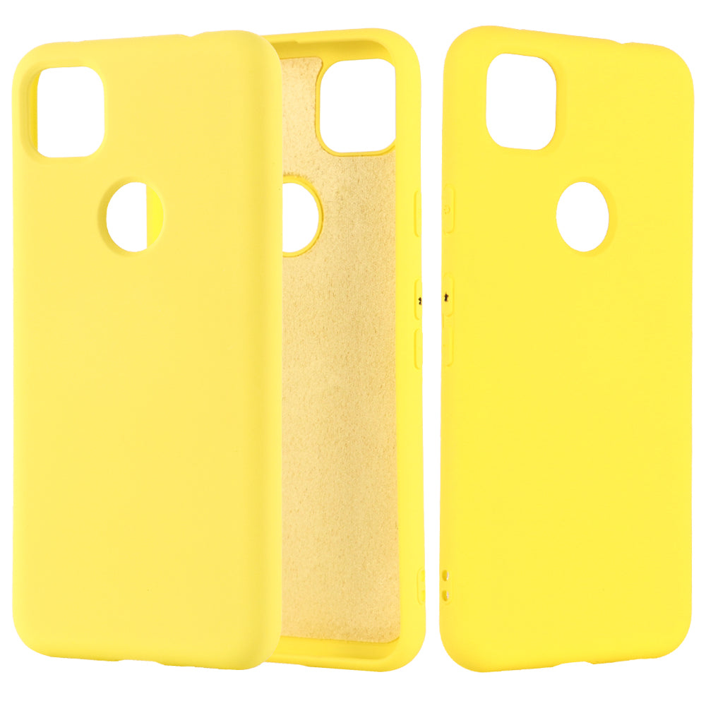 Soft Liquid Silicone Mobile Phone Case for Google Pixel 4a