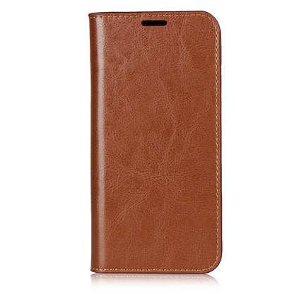 Crazy Horse Skin Genuine Leather Shell for Google Pixel 4a