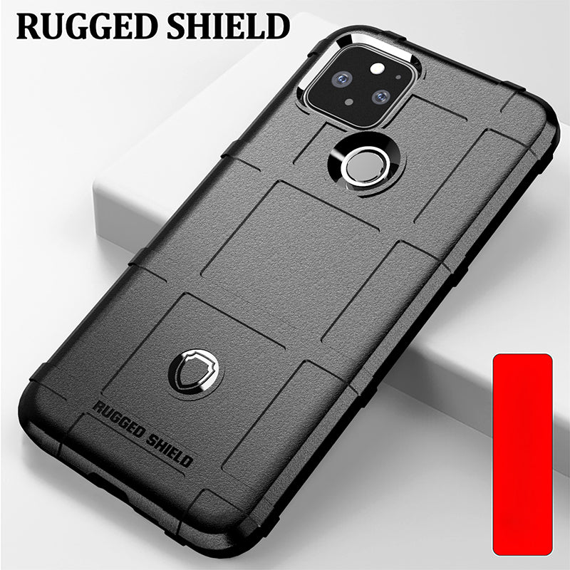 Anti-shock Square Grid Texture Thicken TPU Case for Google Pixel 5