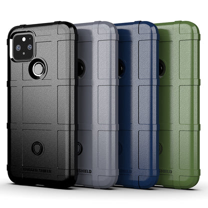 Anti-shock Square Grid Texture Thicken TPU Case for Google Pixel 5