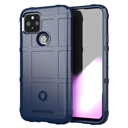 Anti-shock Square Grid Texture Thicken TPU Case for Google Pixel 5