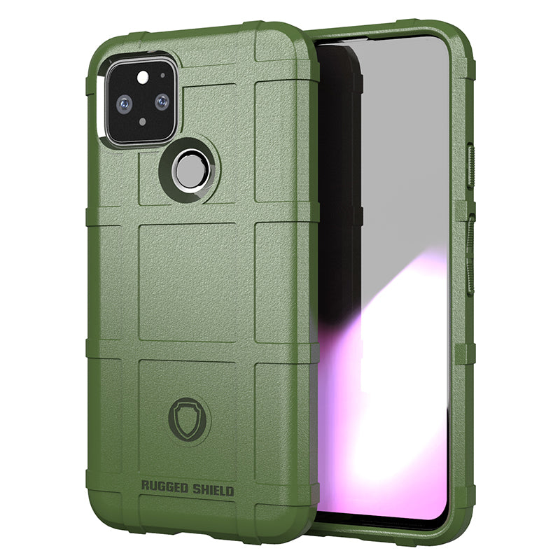 Anti-shock Square Grid Texture Thicken TPU Case for Google Pixel 5