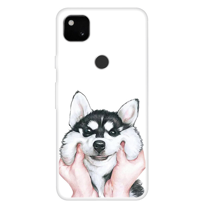 Pattern Printing Soft TPU Protective Case for Google Pixel 4a