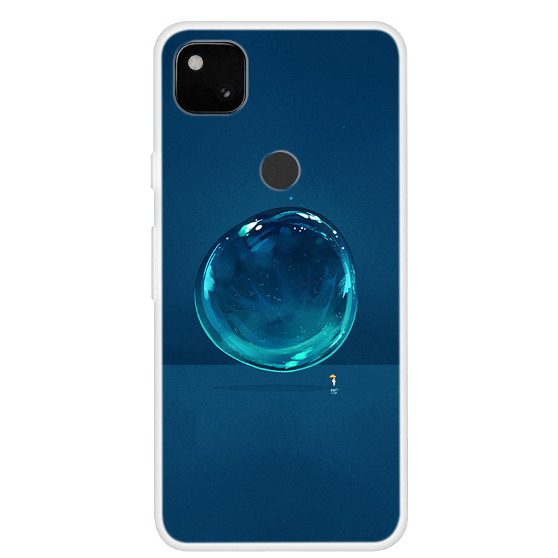 Pattern Printing Soft TPU Protective Case for Google Pixel 4a