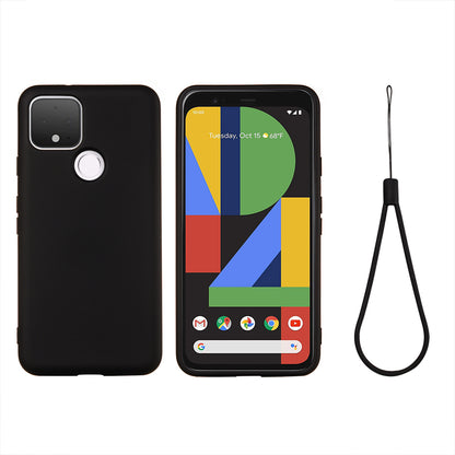 Liquid Silicone Phone Case for Google Pixel 5, Lightweight Microfiber Lining Cushion Texture Cover