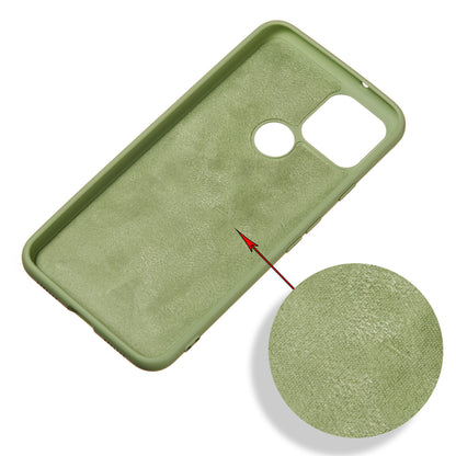 Liquid Silicone Phone Case for Google Pixel 5, Lightweight Microfiber Lining Cushion Texture Cover