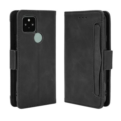 Protective Leather Case with Multiple Card Slots Phone Cover for Google Pixel 5