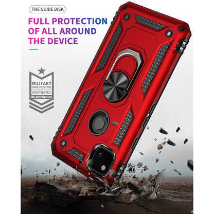 Hybrid PC TPU Shell for Google Pixel 4a Kickstand Armor Cover