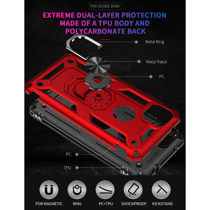 Hybrid PC TPU Shell for Google Pixel 4a Kickstand Armor Cover