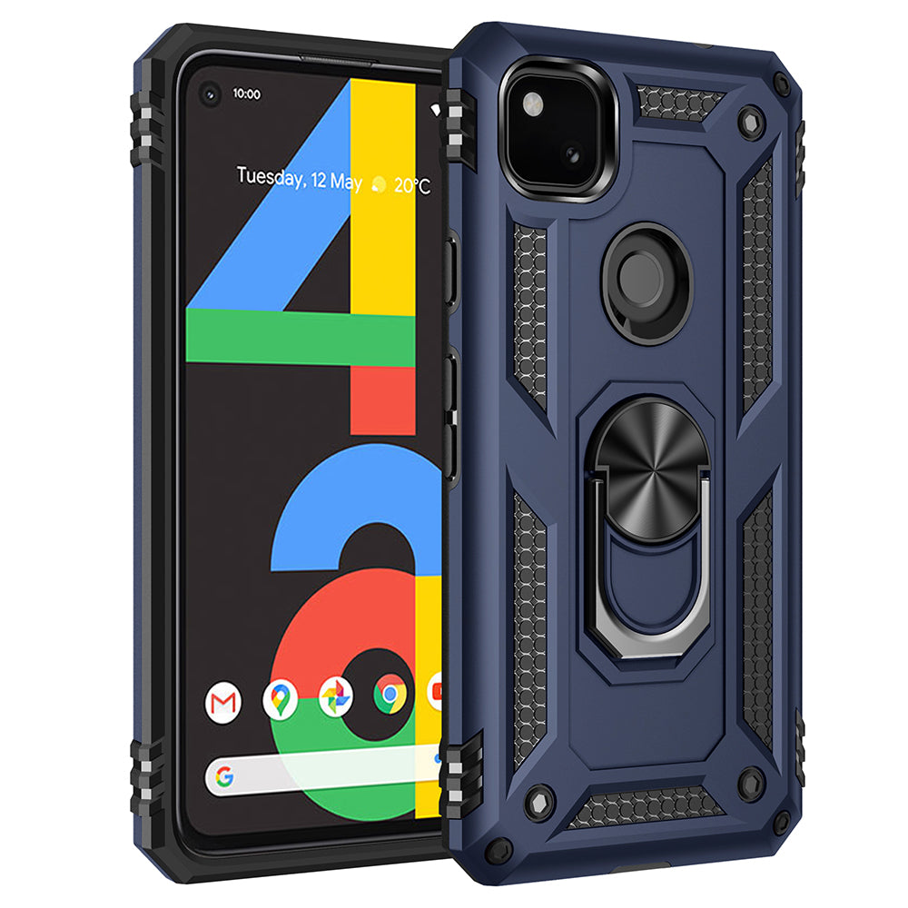 Hybrid PC TPU Shell for Google Pixel 4a Kickstand Armor Cover