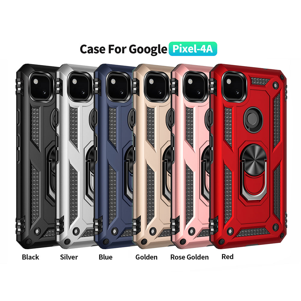 Hybrid PC TPU Shell for Google Pixel 4a Kickstand Armor Cover