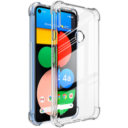 IMAK Silky Anti-drop TPU Shell Case for Google Pixel 4a 5G with Screen Protector Film