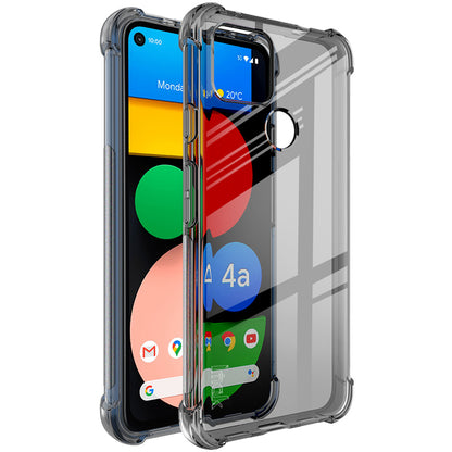 IMAK Silky Anti-drop TPU Shell Case for Google Pixel 4a 5G with Screen Protector Film