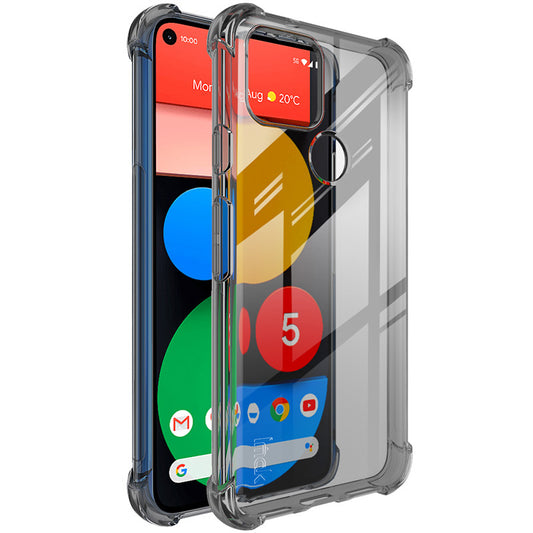 IMAK Shock-resistant TPU Back Case (Airbag Version) + Screen Protector Film for Google Pixel 5