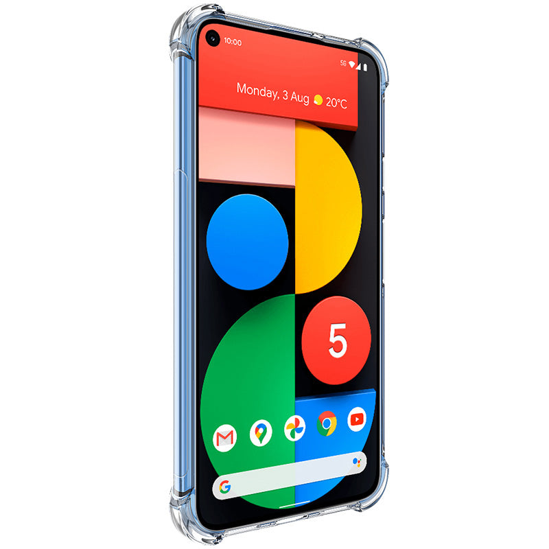 IMAK Shock-resistant TPU Back Case (Airbag Version) + Screen Protector Film for Google Pixel 5