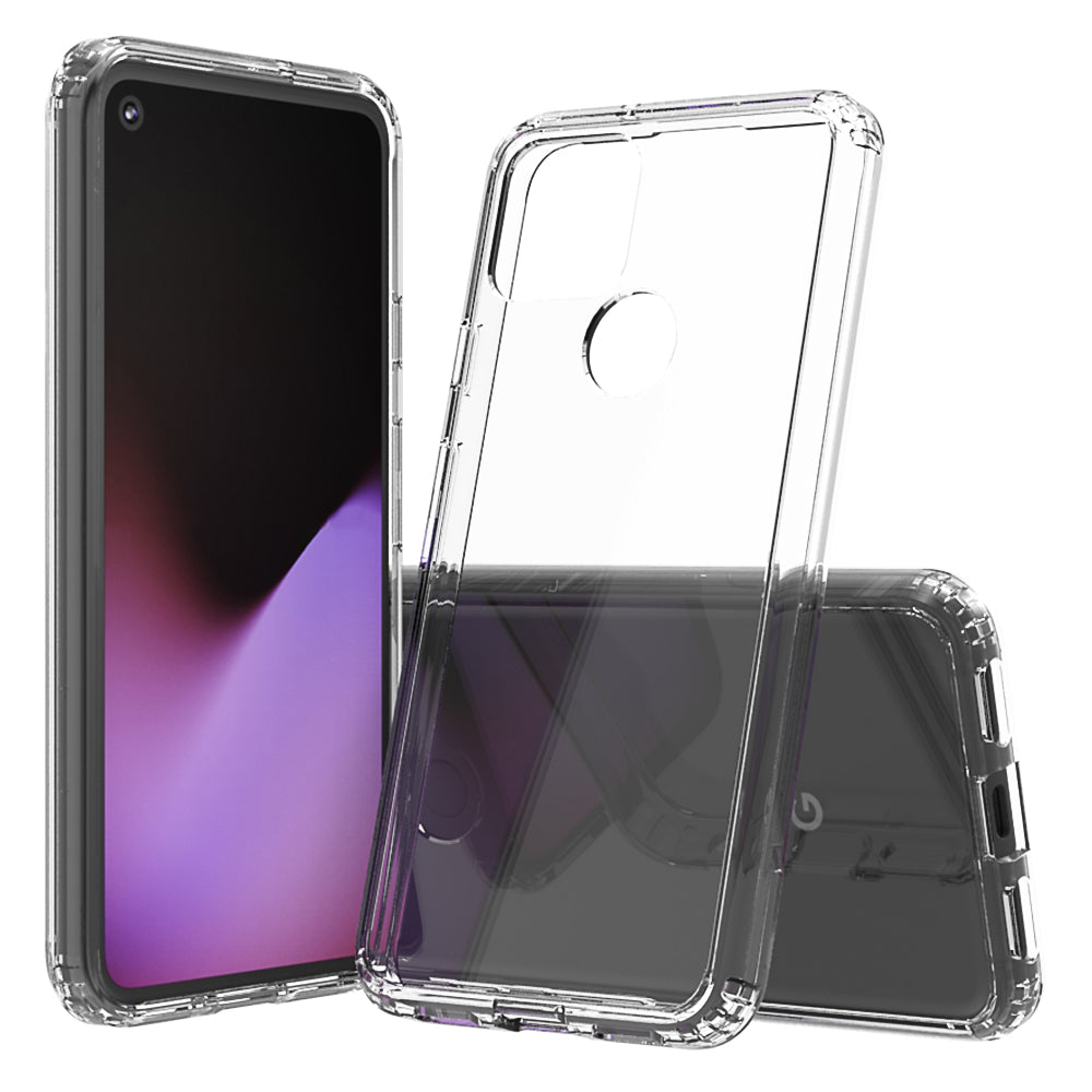 Clear Shockproof Acrylic+TPU Hybrid Case for Google Pixel 5