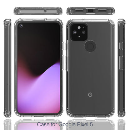 Clear Shockproof Acrylic+TPU Hybrid Case for Google Pixel 5