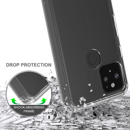 Clear Shockproof Acrylic+TPU Hybrid Case for Google Pixel 5