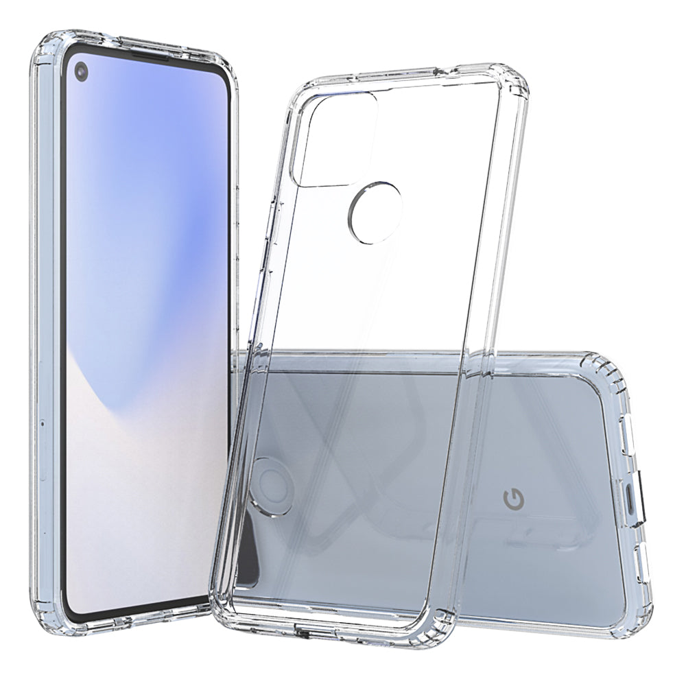 Clear Shockproof Acrylic+TPU Hybrid Case for Google Pixel 4a 5G