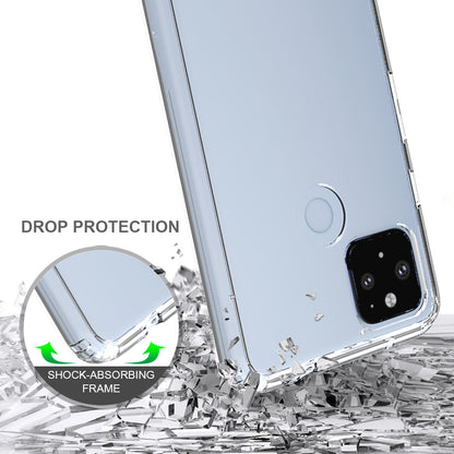 Clear Shockproof Acrylic+TPU Hybrid Case for Google Pixel 4a 5G