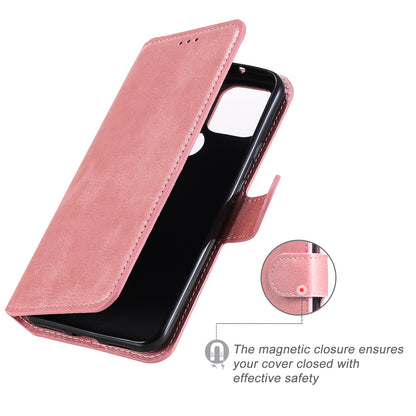 Classic Style Wallet Stand Flip Leather Phone Case for Google Pixel 5