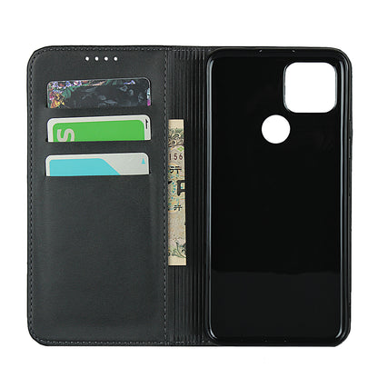 Auto-absorbed Wallet Leather Stand Cover Case for Google Pixel 4a 5G