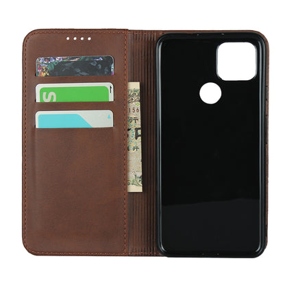 Auto-absorbed Wallet Leather Stand Cover Case for Google Pixel 4a 5G