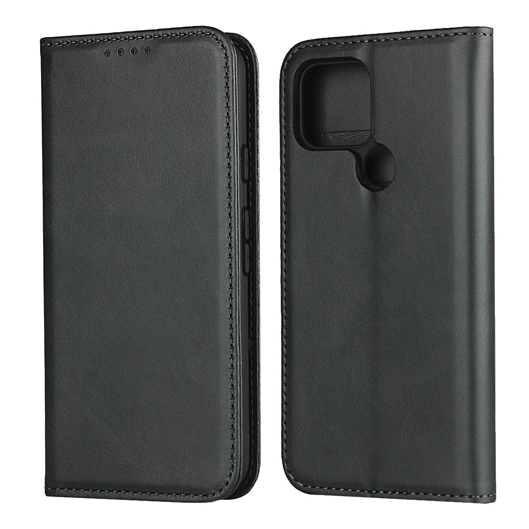 Auto-absorbed Wallet Leather Stand Cover Case for Google Pixel 5