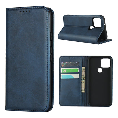 Auto-absorbed Wallet Leather Stand Cover Case for Google Pixel 5